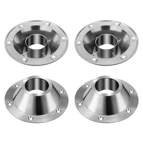 4 Pack Aluminum RV Table Base Mount for 2" OD Table Leg, Heavy Duty - size: 4