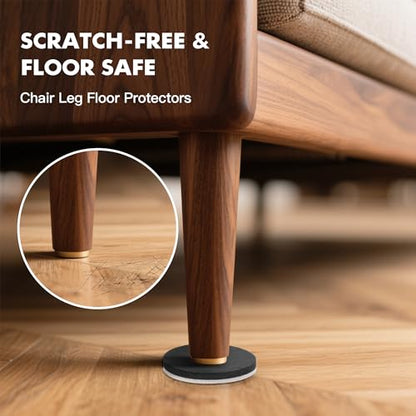 16-Pack Furniture Sliders for Hardwood Floors, Save 80% Effort Safely and Easily, The Glide Tool Set for Heavy Furniture and Appliances, Reusable Floor Protectors and Moving Pads (16 Felt 3.5" Slider) - size: 16 Felt 3.5" Sliders