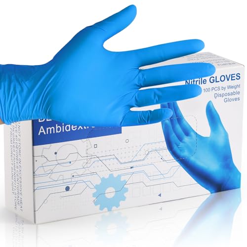 PEIPU Nitrile Disposable Gloves，Powder Free, Cleaning Service Gloves, Latex Free - size: Small (Pack of 100), style: 100 Pcs