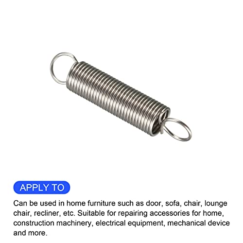 METALLIXITY Extension Spring (0.4x4x20mm/0.016"x0.16"x0.79") 10Pcs - size: 0.016"x0.16"x0.79"