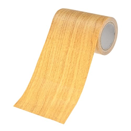 M METERXITY 1-Roll Wood Grain Repair Tape, 3.15in x 15ft Textured Realistic Self-Adhesive Wood Floor Tape Contact Paper for Furniture/Floors/Home [Golden Camel Pine] - color: Golden Camel Pine, size: 3.15in x 15ft