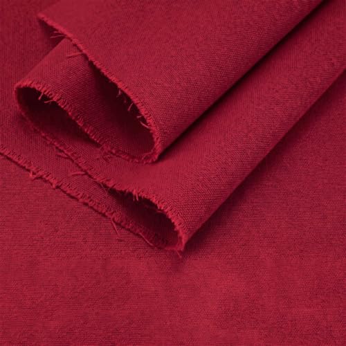 Red Poly Cotton Canvas Fabric, 10 Yards, 59 Inch Wide - color: Red, Not Water‑resistant, size: 10 Yards