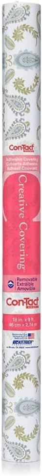 Con-Tact Brand Creative Covering, Self-Adhesive Shelf Liner, Multi-Purpose Vinyl Drawer Liner, Easy to Use and Apply, 18'' X 9', Abbey Sage (Pack of 12) - color: Abbey Sage, size: 18"W x 108"L (Pack of 12)