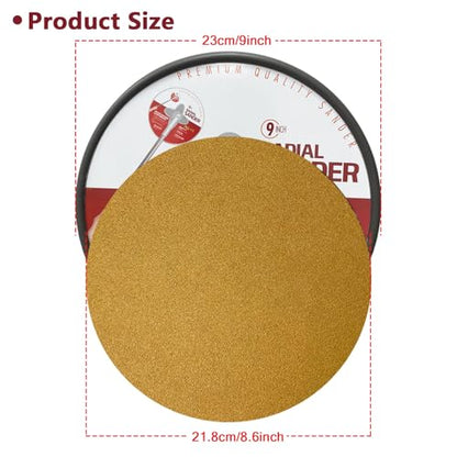 Drywall Sander 9 Inch Radial Round Sander Paper 30pcs - size: 9'' Drywall Sander B Set