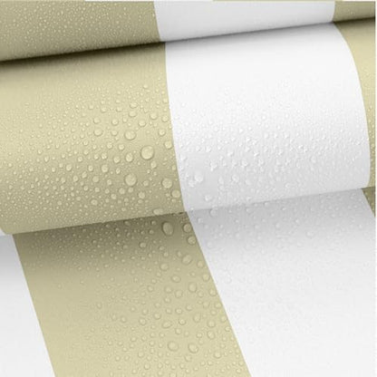 Erfoni 17.7"x118" Brown and White Wallpaper Stripe Peel and Stick Wallpaper - color: Brown and White, size: 17.7" x 118"