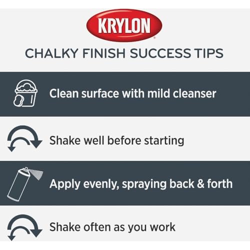 Krylon CHALKY FINISH 12 Oz. Ultra Matte Chalk Spray Paint, Anvil Gray - 1 Each - color: Anvil Gray