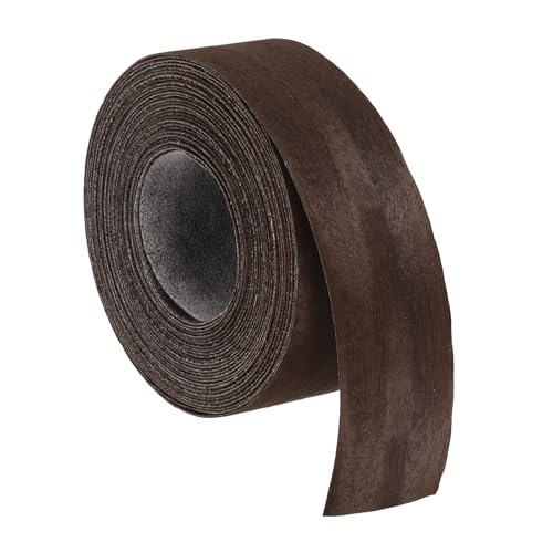 uxcell 1-1/2 Inch x 25ft Wood Veneer Edge Banding, Pre-Glued Flexible Eucalyptus Edging Strips, Iron on with Hot Melt Adhesive Wood Tape for Cabinet Repair and Furniture Restoration - size: 1-1/2 Inch x 25ft