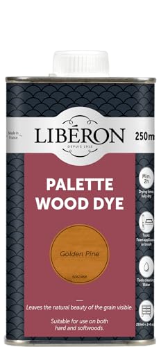 Liberon Palette Wood Dye, 250 ml, Golden Pine - color: Golden Pine