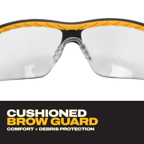 DEWALT DPG55-11D Clear Lens Anti-Fog Safety Glasses, Adjustable Fit