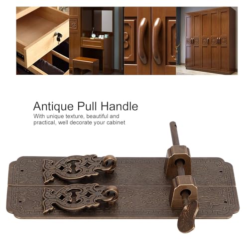 6in Sliding Bolt Latch, Vintage Brass Door Latch Sliding Lock Hardware