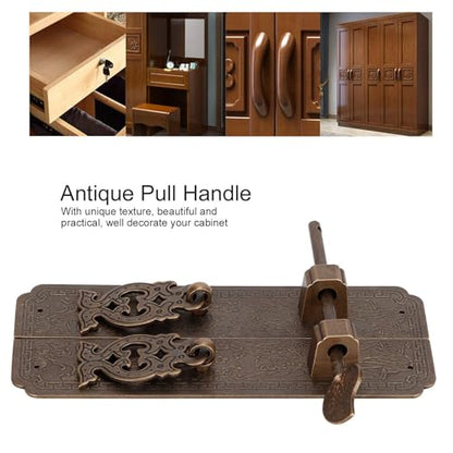 6in Sliding Bolt Latch, Vintage Brass Door Latch Sliding Lock Hardware