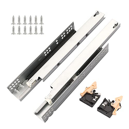 Hitess 6 Pair 24Inch Undermount Soft Close Drawer Slides Full Extension - size: 24 Inch