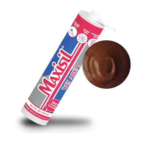 Maxisil Wet Area Silicone Sealant 310ml - A61 Deep Terracotta - color: A61 Deep Terracotta