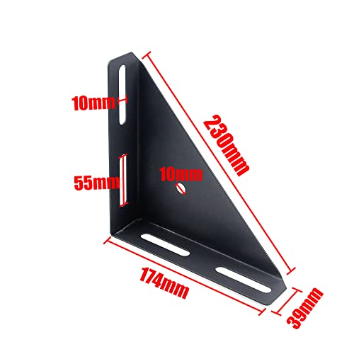 4pcs 9.5-Inch Triangle Corner Bracket 7" x 7" Bedframe Corner Brace
