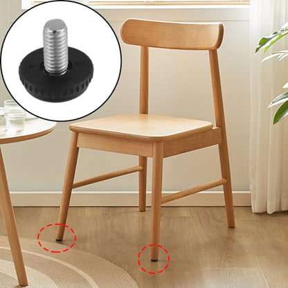 24PCS Threaded Furniture Levelers Feet 5/16"-18 Thread with T-Nuts
