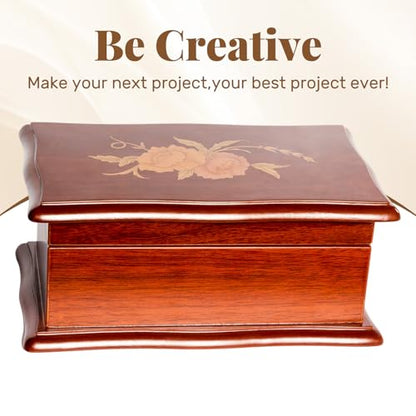 Boao 12 Pcs Wood Veneer Sheets 12" x 12", Cherry, Maple, Walnut