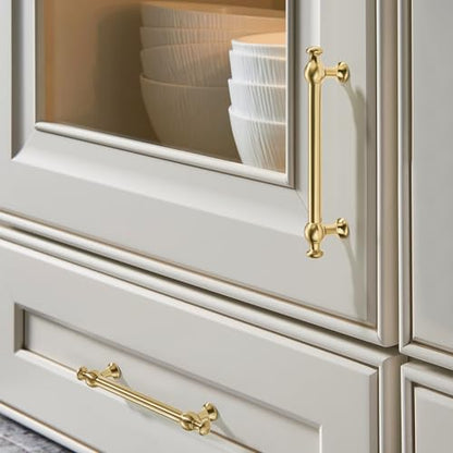 TUNNY 5 Pack Retro Cabinet Handles Champagne Bronze 12 Inch/305mm Kitchen Cabinet Pulls, Cabinet Pulls Kitchen Cabinet Hardware Drawer Pulls TU10188 - color: Champagne Bronze, size: 12"(305mm)Hole Center-5Pcs