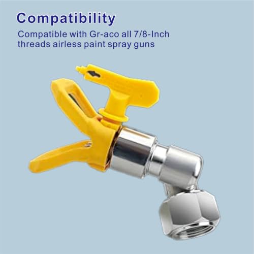 Airless Paint Sprayer Nozzle Kit (Color: Swivel Joint Set), Compatible with Graco and Titan airless sprayers, Suitable for high-Pressure airless Spray Gun Extensions and Anti-Spray Valve adapters.