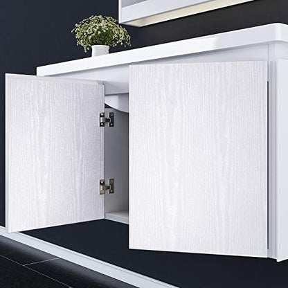 Yenhome 24"X393" White Wood Contact Paper for Countertops Wood Grain Contact Paper Peel and Stick Countertops Cover Wood White Contact Paper Self Adhesive Wood Wallpaper for Kitchen Cabinet Vinyl Wrap - size: 24" x 393"