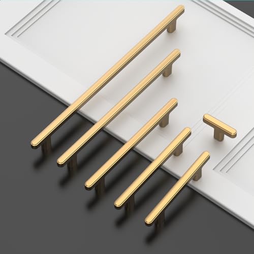 Asidrama 2244 10 Pack 5 Inch(128mm) Champagne Bronze Kitchen Cabinet Handles, Cabinet Pulls Kitchen Cabinet Hardware for Cupboard Drawer Pulls - color: Champagne Bronze, size: 5" Hole Center, style: 10 Pack