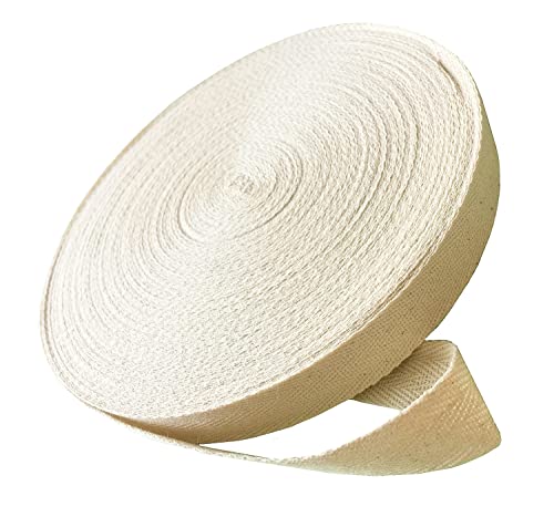 Abbaoww 50 Yards Cotton Twill Tape Ribbon 1.5 Inch for Sewing, Beige - color: Beige, size: 1.5 Inch