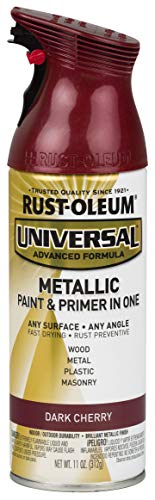 Rust-Oleum Universal All Surface Metallic Spray Paint, Dark Cherry - color: Dark Cherry, size: 11 Ounce (Pack of 1)