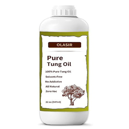 32 oz 100% Natural Pure Tung Oil for Wood Finishing - size: 32 ounce