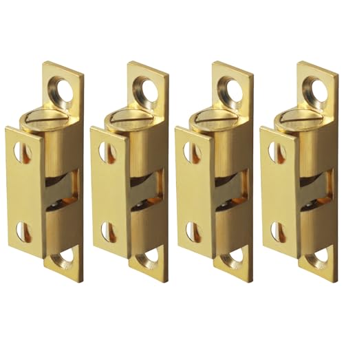 4 Pack Gold Ball Tension Roller Catch Latch, 40x23mm - color: Silver