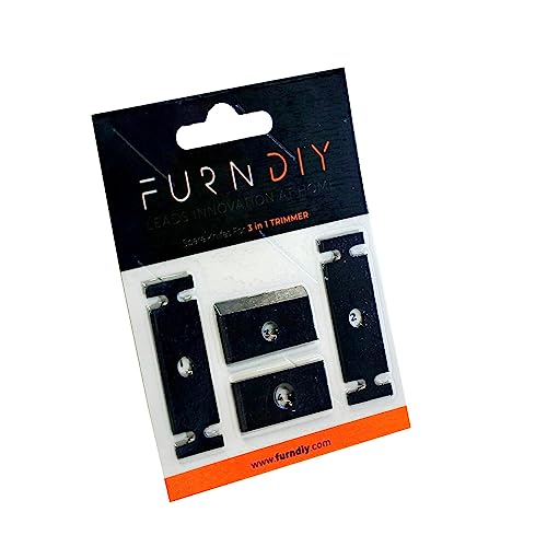 Furndiy 3in1 Edge Banding Trimmer Spare Knives - Edgebanding Trimmer - Edgebanding Cutter - Melamine Trimmer - Melamine Cutter - Edgebanding Trimming - Double Edge Trimmer - Based in USA - color: 3 in 1 Trimmer Spare Knives