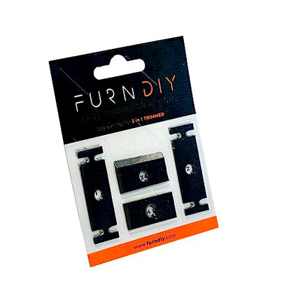 Furndiy 3in1 Edge Banding Trimmer Spare Knives - Edgebanding Trimmer - Edgebanding Cutter - Melamine Trimmer - Melamine Cutter - Edgebanding Trimming - Double Edge Trimmer - Based in USA - color: 3 in 1 Trimmer Spare Knives