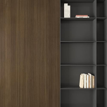 JSEVEM Walnut Wood Contact Paper Brown Peel and Stick Wallpaper Waterproof Removable Vinyl Warp Self-Adhesive Wall Paper for Countertops Bedrooms Kitchen Furniture16×118" - color: Brown, size: 16" x 118"