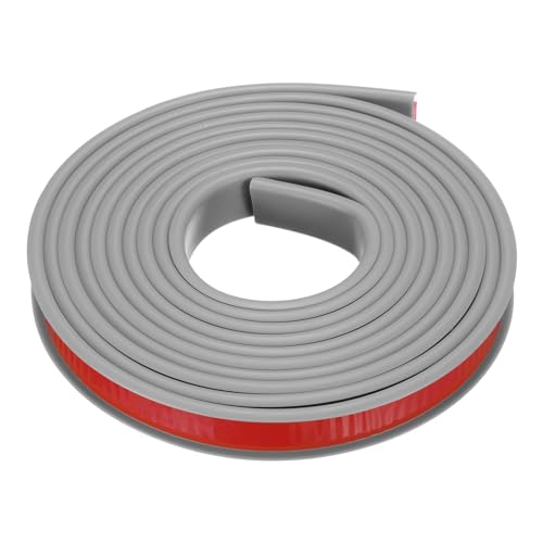 uxcell U-Shape Edge Banding, 9.8ft x 15mm TPE Self-Adhesive Veneer Edging, Plywood Edge Trim Flexible Furniture Edge Protector for Countertop Cabinet Shelf Restoration (Grey) - color: Gray, size: 15mm