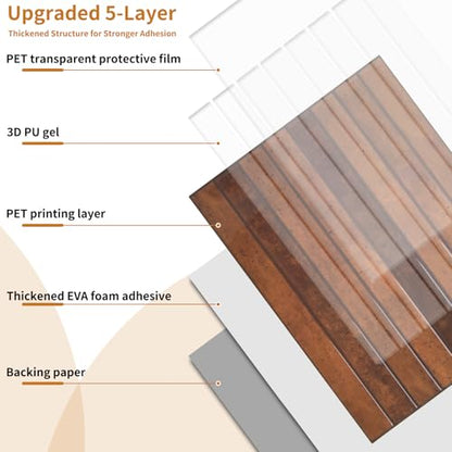 WOWSTAR 10-Sheet Thickened Peel and Stick Backsplash for Kitchen, Back Splashes Stick on Tile, Waterproof Wall Tiles, Terracotta - color: Terracotta