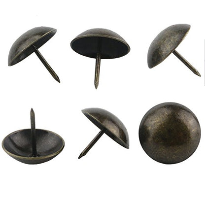 Ogrmar 50PCS Antique Upholstery Tacks for Furniture Round Large-Headed Nail