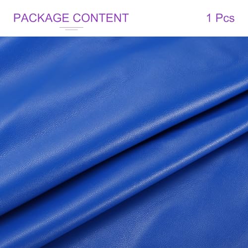 DMiotech 1 Pack 14 Inch x 53 Inch Faux Leather Sheet Furniture Cover Napa Skin Blue PU Leather Roll for Handmade DIY Craft Projects - color: Blue