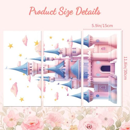 Peacoblue Magic Castle Rub On Transfers for Furniture Craft 6"x12" - style: Magic Castle
