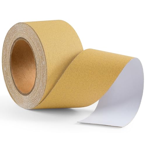 120 Grit Sandpaper Roll 20 Yard x 2-3/4” Wide PSA Longboard Sandpaper with Adhesive Backing Sand Paper for Woodworking,Automotive,Sanding Blocks - style: 120Grit