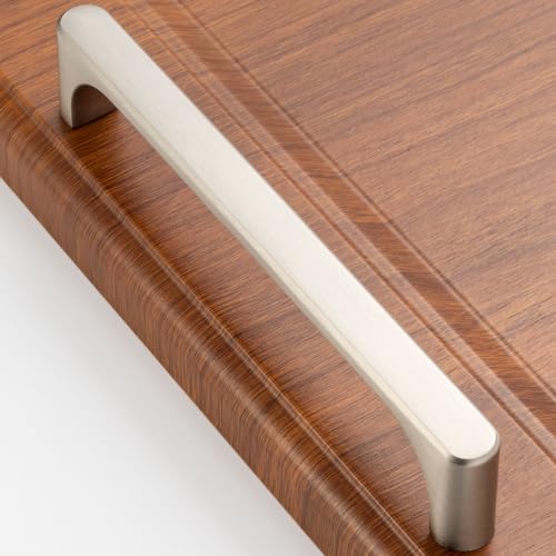 5 Inch Brushed Nickel Cabinet Pulls Kitchen Handles 10 Pack 3126 - color: Brushed Nickel, size: 5 In Hole Distance