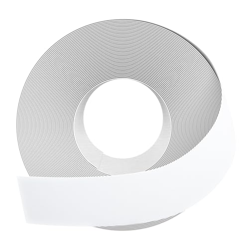 GSCIT Club White Edge Banding, 1 1/2 inch x 25ft Melamine Edge Banding with Hot Melt Adhesive Preglued Cabinet Edge Banding Flexible White Veneer Plywood - color: White, size: 1 1/2"x 25ft