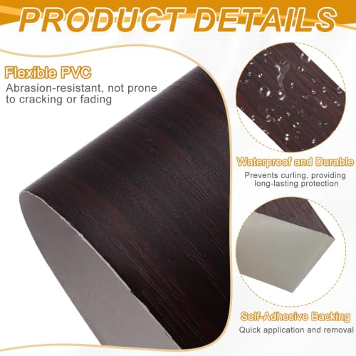 uxcell Wood Grain Repair Tape,2" x33ft Grain Repair Patch,Black Walnut - color: Black Walnut, size: 2 Inch x 33 ft