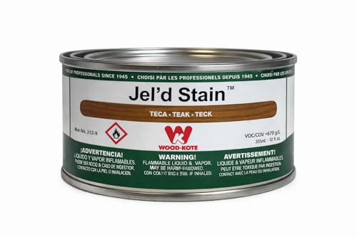 212-9 12OZ TEAK JEL FT. D STAIN 212-9 - color: Teak