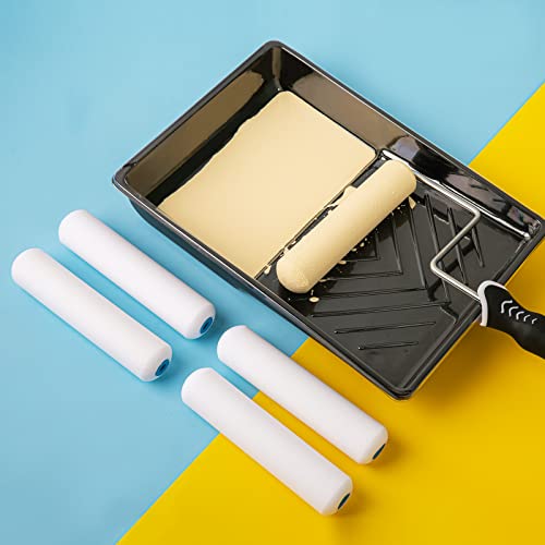 Mister Rui Paint Roller Kit, 16 Pack, 6 Inch Foam Paint Roller Set