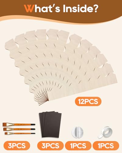 20 Pack Unfinished Scalloped Decorative Wood Trim, Wood Scalloped Edge Trims, Cute DIY Moulding Trim for Home Wall, Cabinet Doors, Window Sills, Shelves（15.7 x 1.57 Inch）