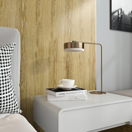 Light Wood Contact Paper Peel and Stick Natural Oak Wallpaper 12"x80" - size: 12" x 80"
