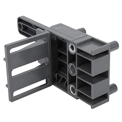 Handheld Dowel Jig Kit - Hole Drill Guide Kit with 6,8,10mm Bits - color: Gray