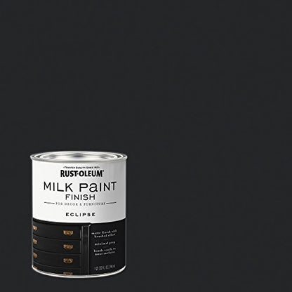 Rust-Oleum Eclipse Milk Paint - color: Eclipse, size: Quart