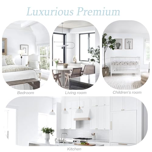 Dimoon 17.7''x118'' Peel and Stick Wallpaper White Contact Paper for New Environmentally Friendly Materials Thickening Upgrade Embossed Renter Friendly Wall Paper Modern Vinyl Wrap Countertop Bedroom - color: White, size: 17.7" x 118"