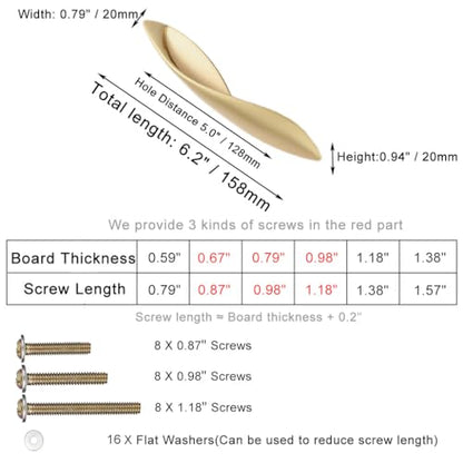 4Pcs Arcuate Pulls Handle Knob,5" C-C Large Modern Elegant Curved Handle Cabinet Pulls,Create a Spatial Aesthetic,S-Shaped Solid Zinc Alloy Drawer Pull (4 Pack, Pearl Gold, 5.0" Hole Centers) - color: Pearl Gold, size: 5.0" Hole Centers