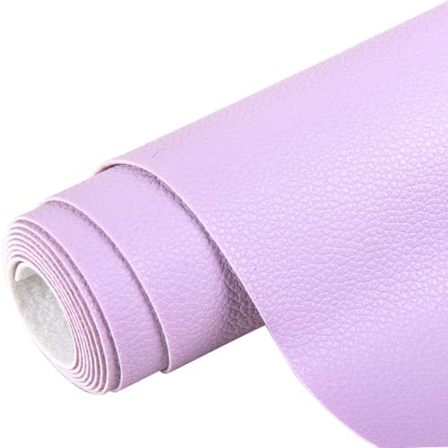 Marine Vinyl Faux Leather,12"X54" Boat Auto Upholstery DIY Projects (Light Purple, 12"X54") - color: Light Purple, size: 12"X54"