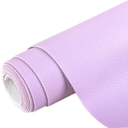 Marine Vinyl Faux Leather,12"X54" Boat Auto Upholstery DIY Projects (Light Purple, 12"X54") - color: Light Purple, size: 12"X54"